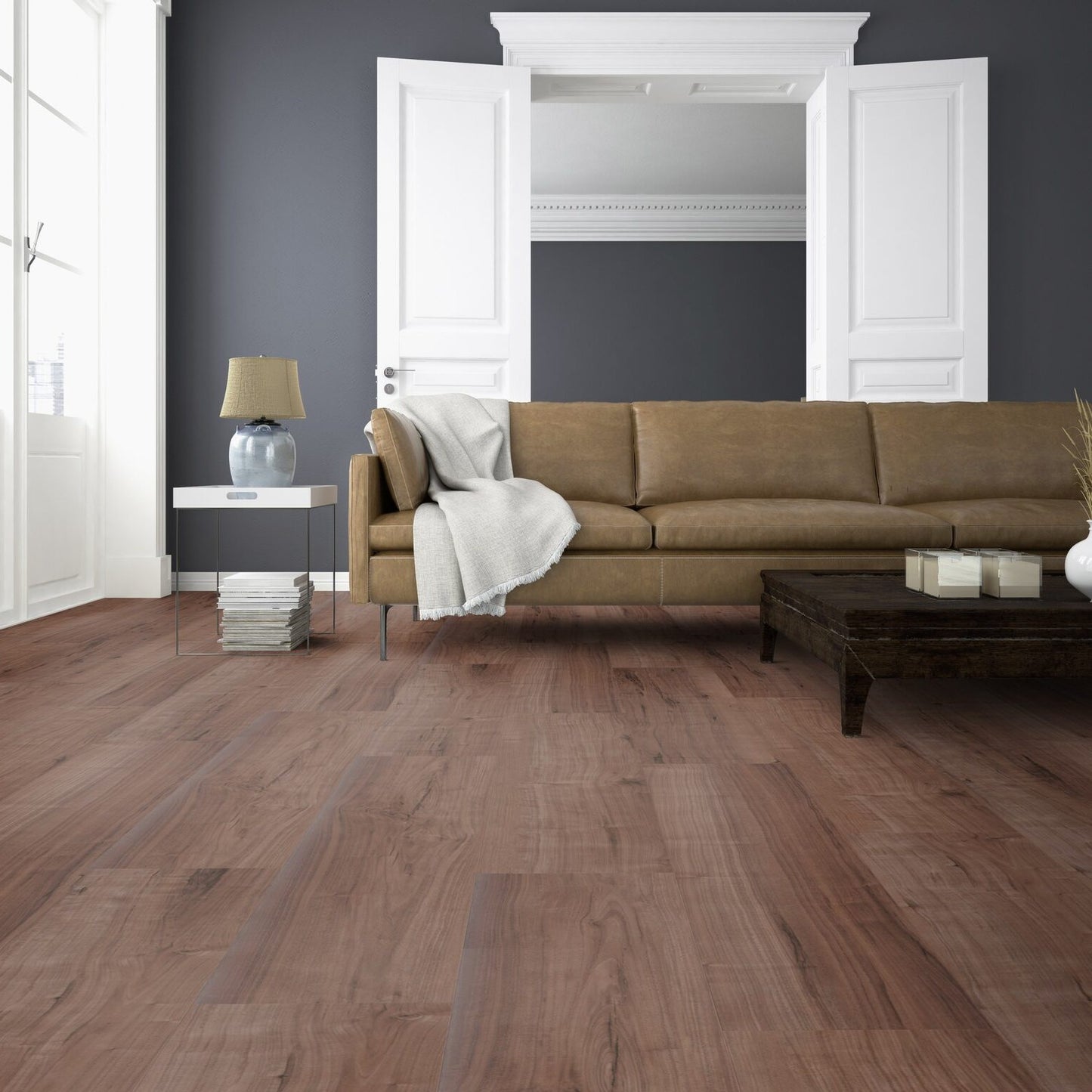 Ter Hürne Vinylboden, Nussbaum Abu Dhabi, Perform, Soya 1, XL-Landhausdiele