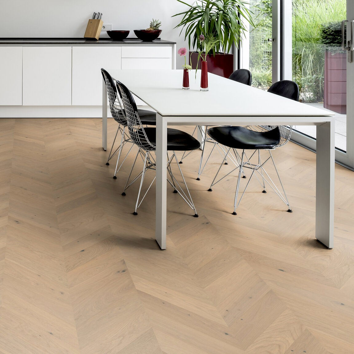 ter Hürne Parkett Eiche Het Zand Chevron OLIO