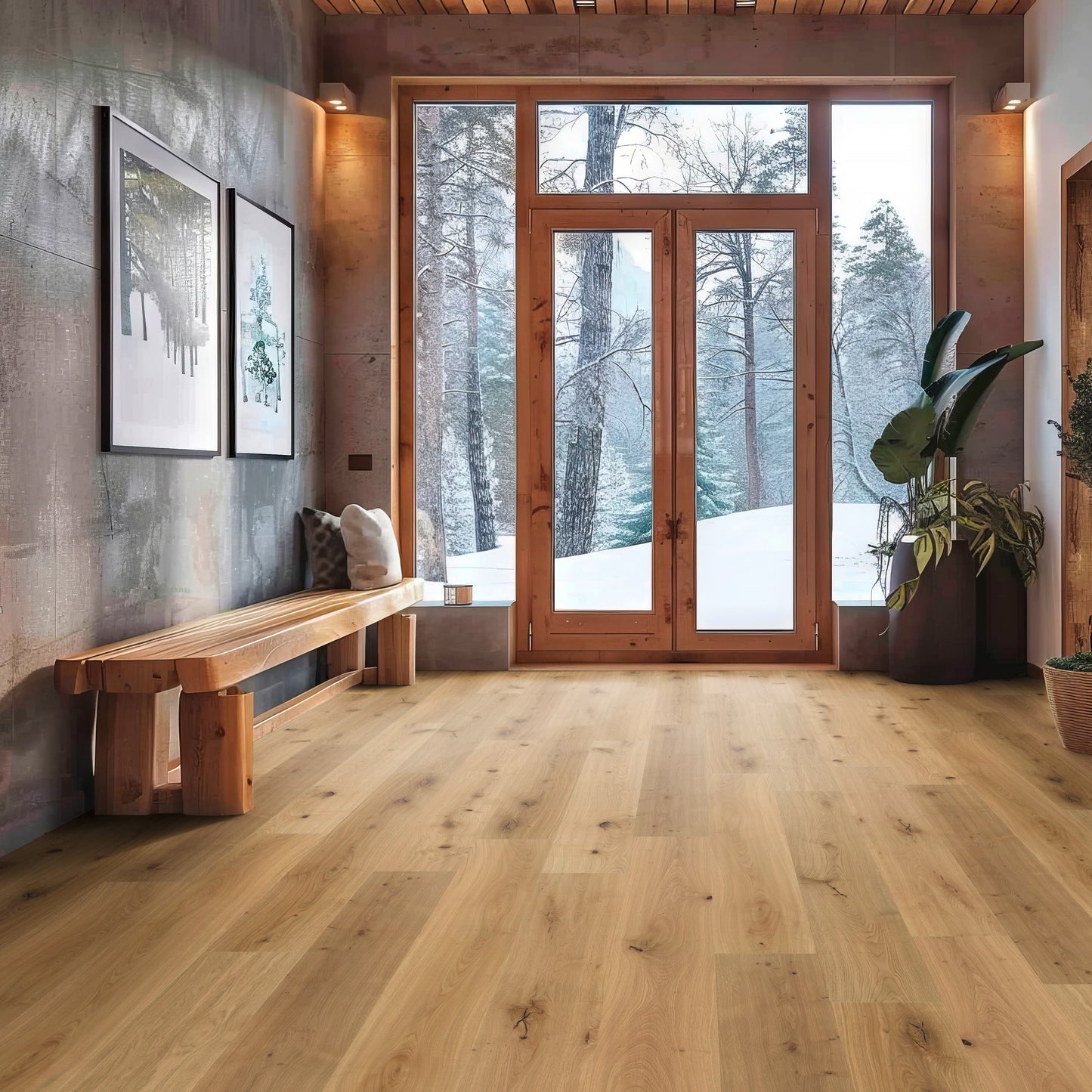 Thede & Witte Boston Landhausdiele Eiche astig handgehobelt geölt