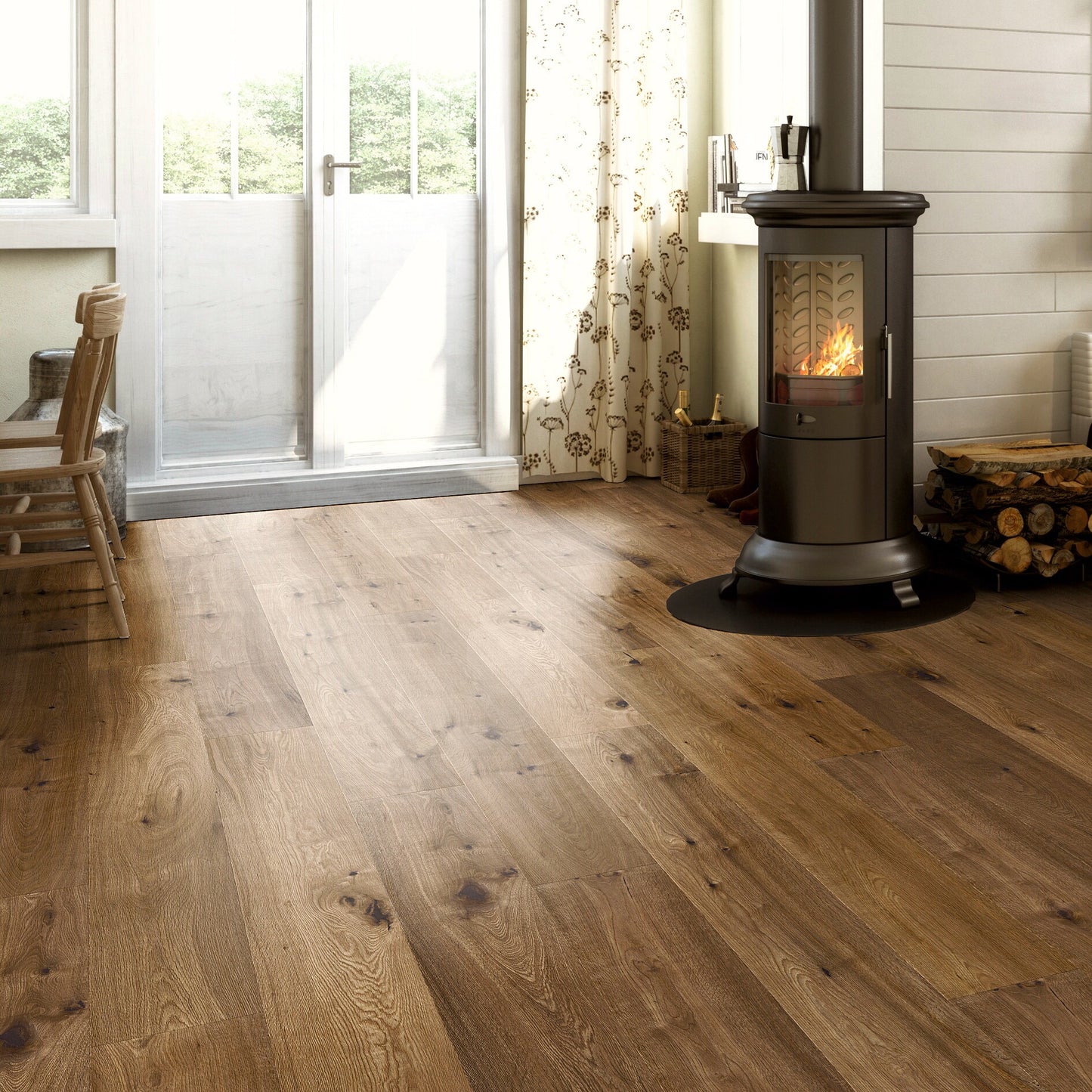 Thede & Witte Boston Landhausdiele Eiche Darkoliv geräuchert geölt