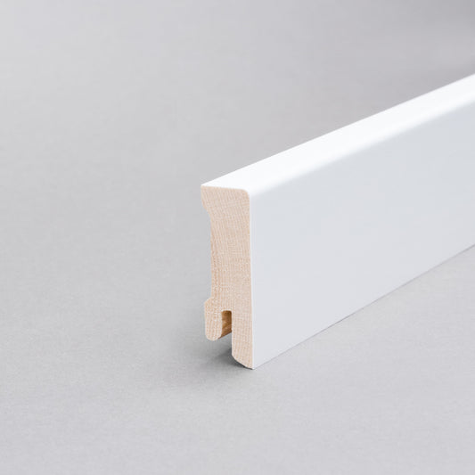 Sockelleiste Modern Obfl.weiß