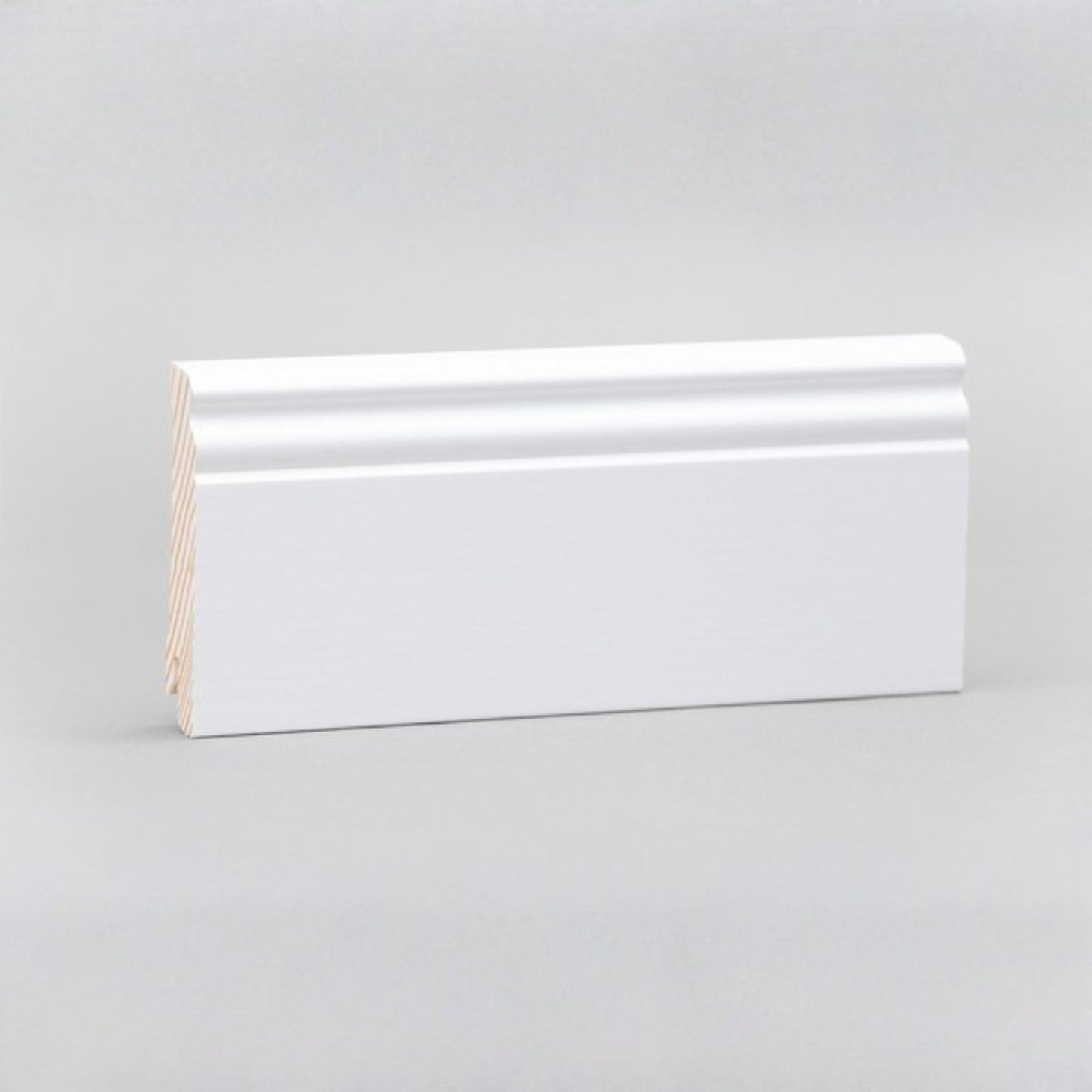 Sockelleiste Altdeutsches Profil Kiefer weiß lackiert