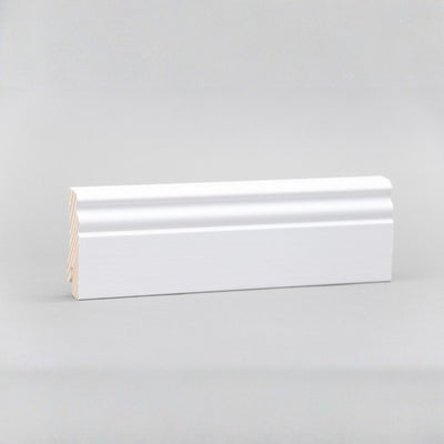 Sockelleiste Altdeutsches Profil weiß lackiert
