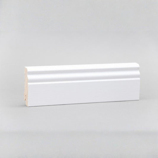 Sockelleiste Altdeutsches Profil weiß lackiert