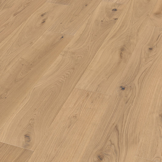 Thede & Witte Boston Landhausdiele Eiche XXL astig gebürstet weiß geölt