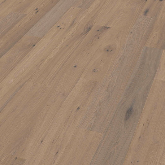 Thede & Witte Boston Landhausdiele Eiche astig gebürstet geräuchert weiß geölt