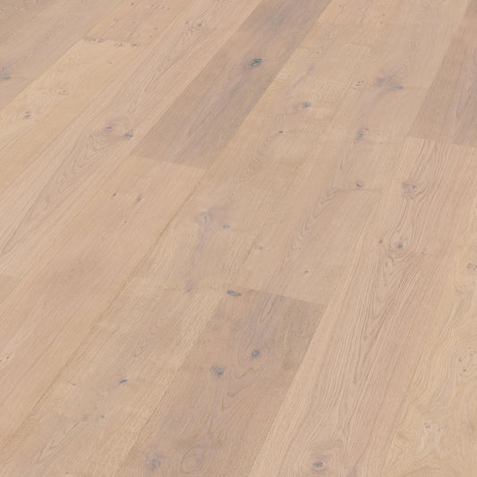 Thede & Witte Boston Landhausdiele Eiche XL astig gebürstet weiß geölt