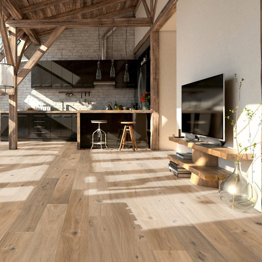 Thede & Witte Boston Landhausdiele Eiche Darkgrey geräuchert weiß geölt