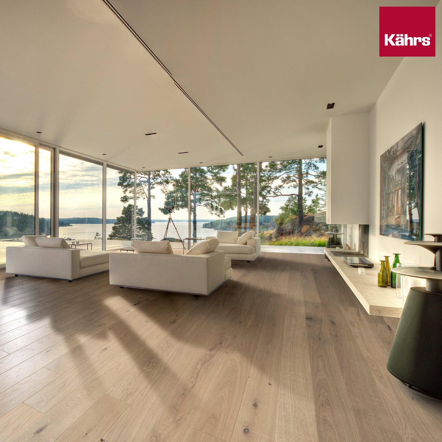 Kährs Parkett Eiche Nouveau White Landhausdiele EVO