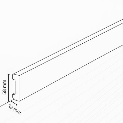 Coretec XL-END - 2100 2V E Sockelleiste High Modern Kantara