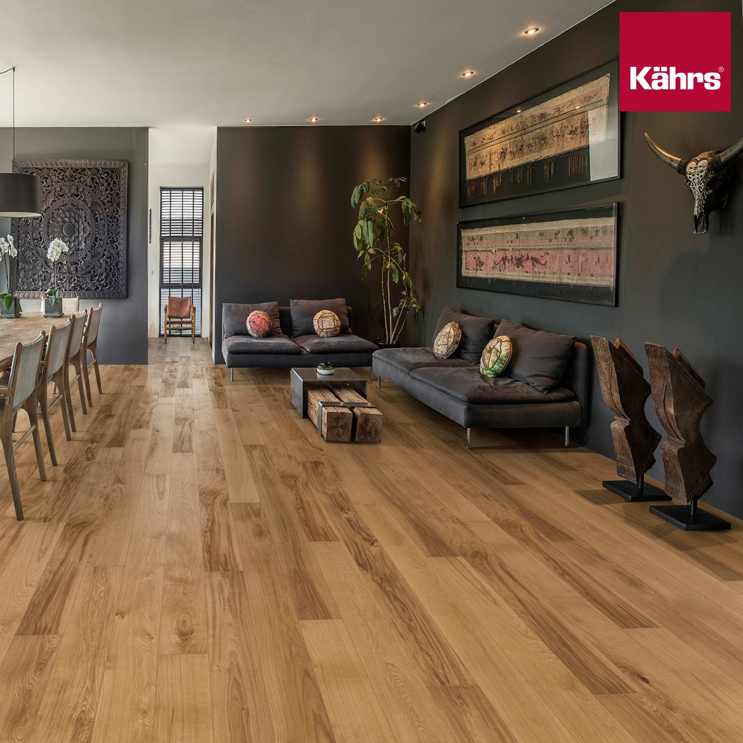 Kährs Parkett Eiche Burgundy Landhausdiele OLIO