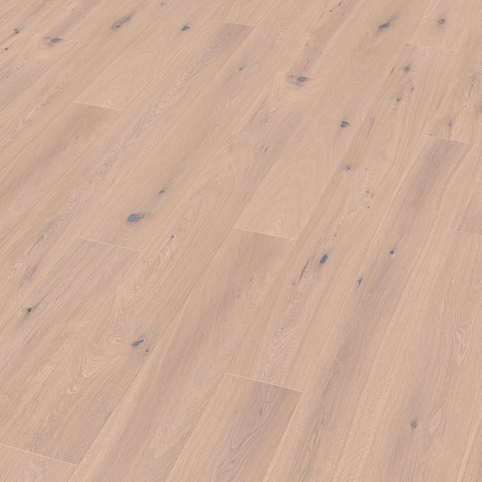 Thede & Witte Boston Landhausdiele Eiche astig handgehobelt weiß geölt