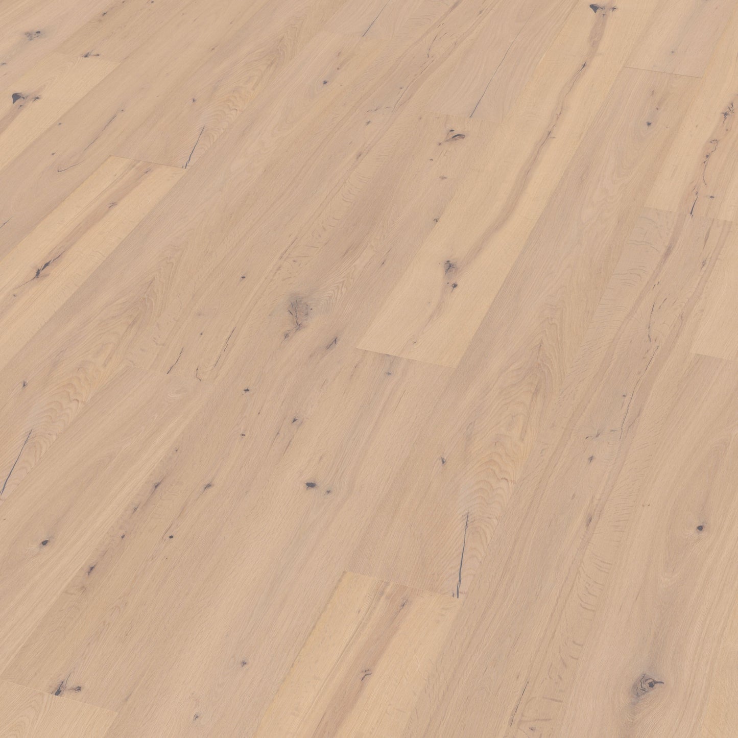 Thede & Witte Boston Landhausdiele Eiche astig gebürstet weiß matt versiegelt