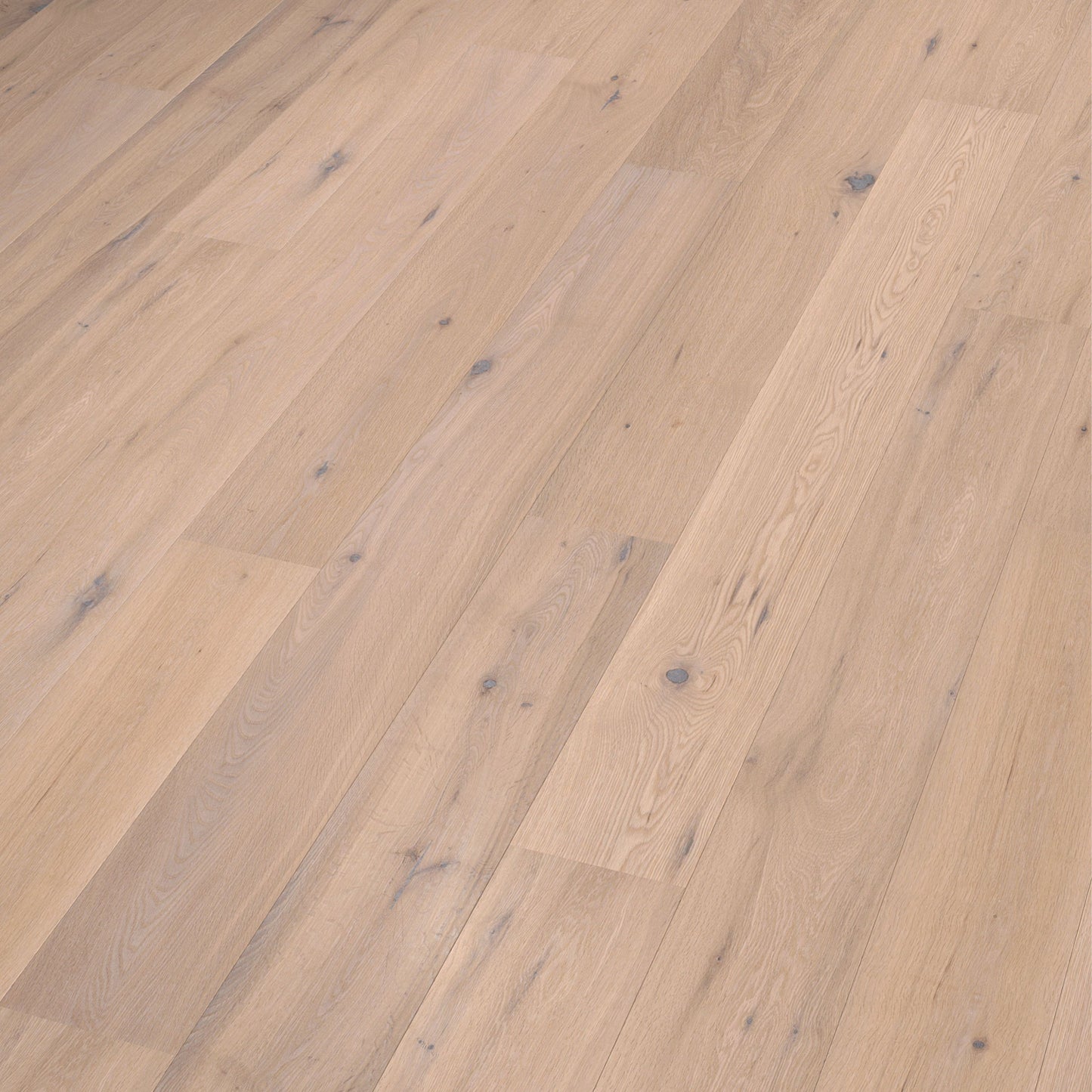 Thede & Witte Boston Landhausdiele Eiche astig gebürstet weiß geölt