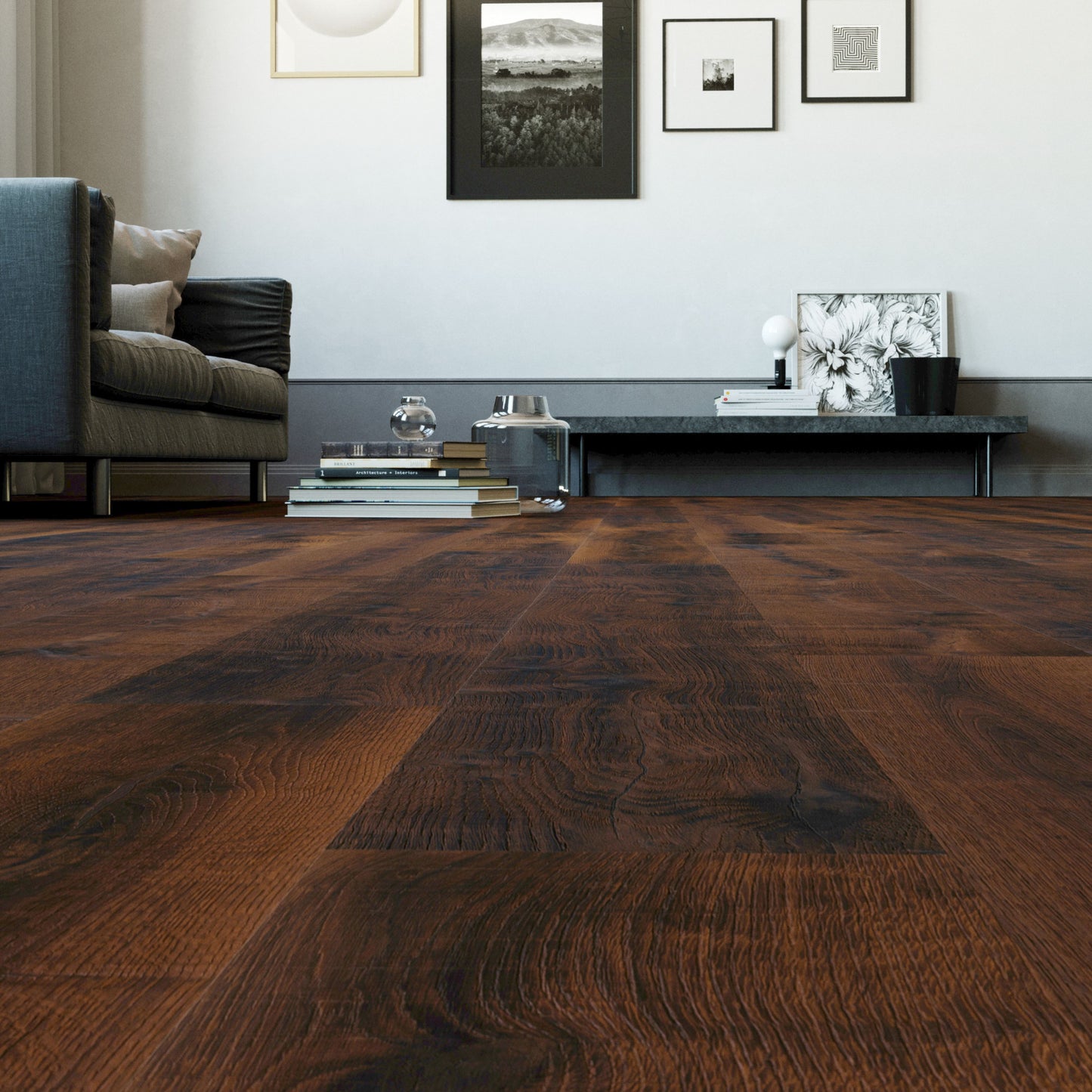 Thede & Witte Boston Landhausdiele Eiche Vintage Darkbrown geölt